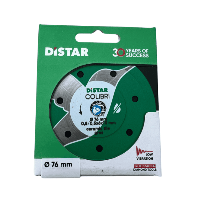 Disque diamant 76mm Distar Colibri Disque diamant 76mm Distar Colibri