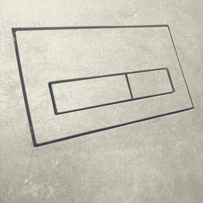 Plaque de commande Edplit à carreler pour wc suspendu