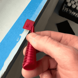 Spatule TilX pour biseaux de carrelage en époxy Spatule TilX pour biseaux de carrelage en époxy