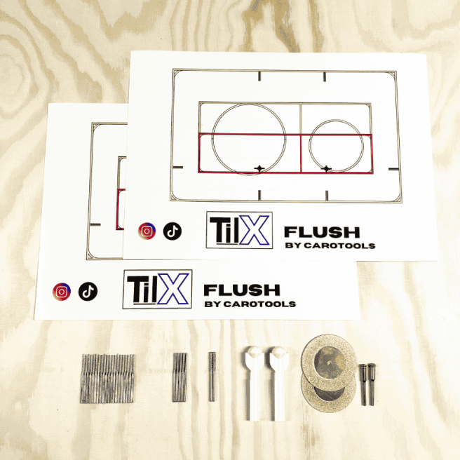 Plaque de commande Edplit à carreler pour wc suspendu