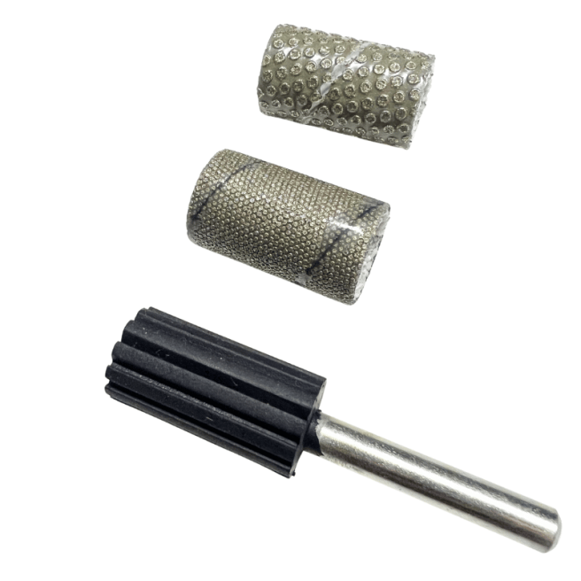 Bande de ponçage cylindrique en diamant