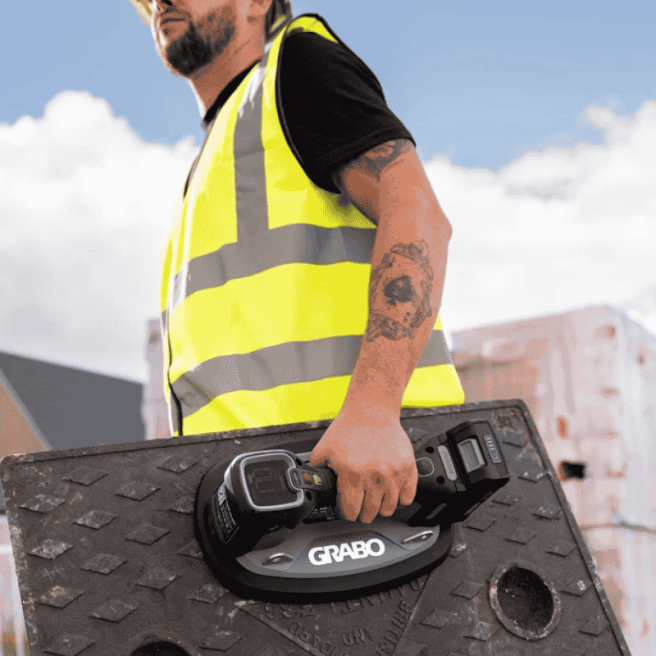 GRABO Pro Brushless – Ventouse électrique 120 kg carrelage XXL