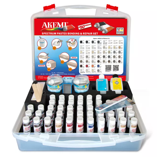 AKEMI Spectrum Paste – Kit complet 48 couleurs pour collage et biseaux