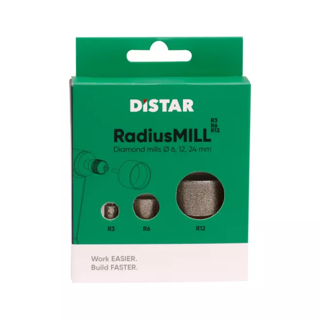 Distar RadiusMILL R3 R6 R12 – Fraises arrondis grès cérame