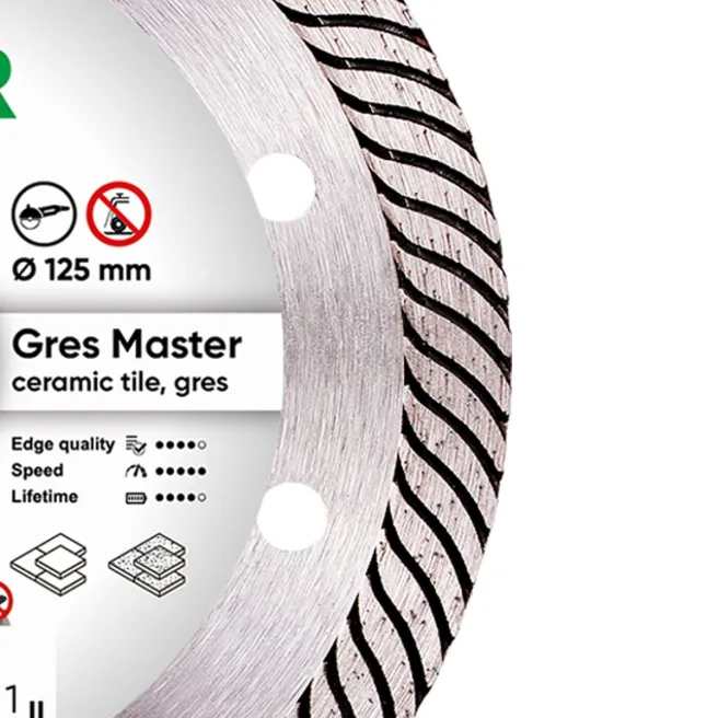 Distar Gres Master 125 mm – Disque grès cérame 20 mm rapide