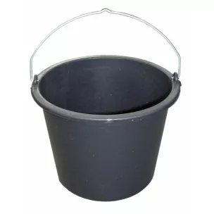 Seau de carreleur PE noir Seau de carreleur PE noir