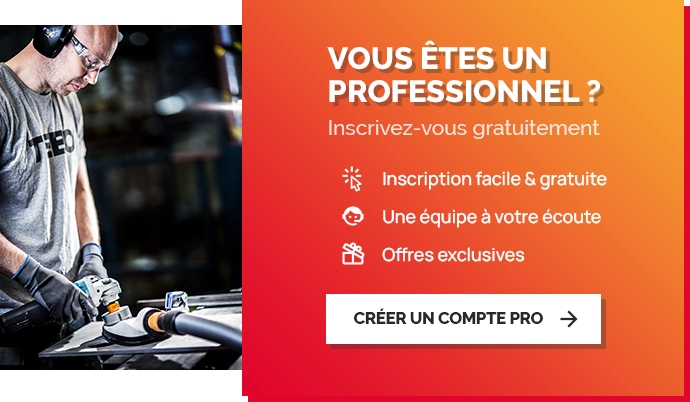 Inscrivez-vous en tant que professionnel !